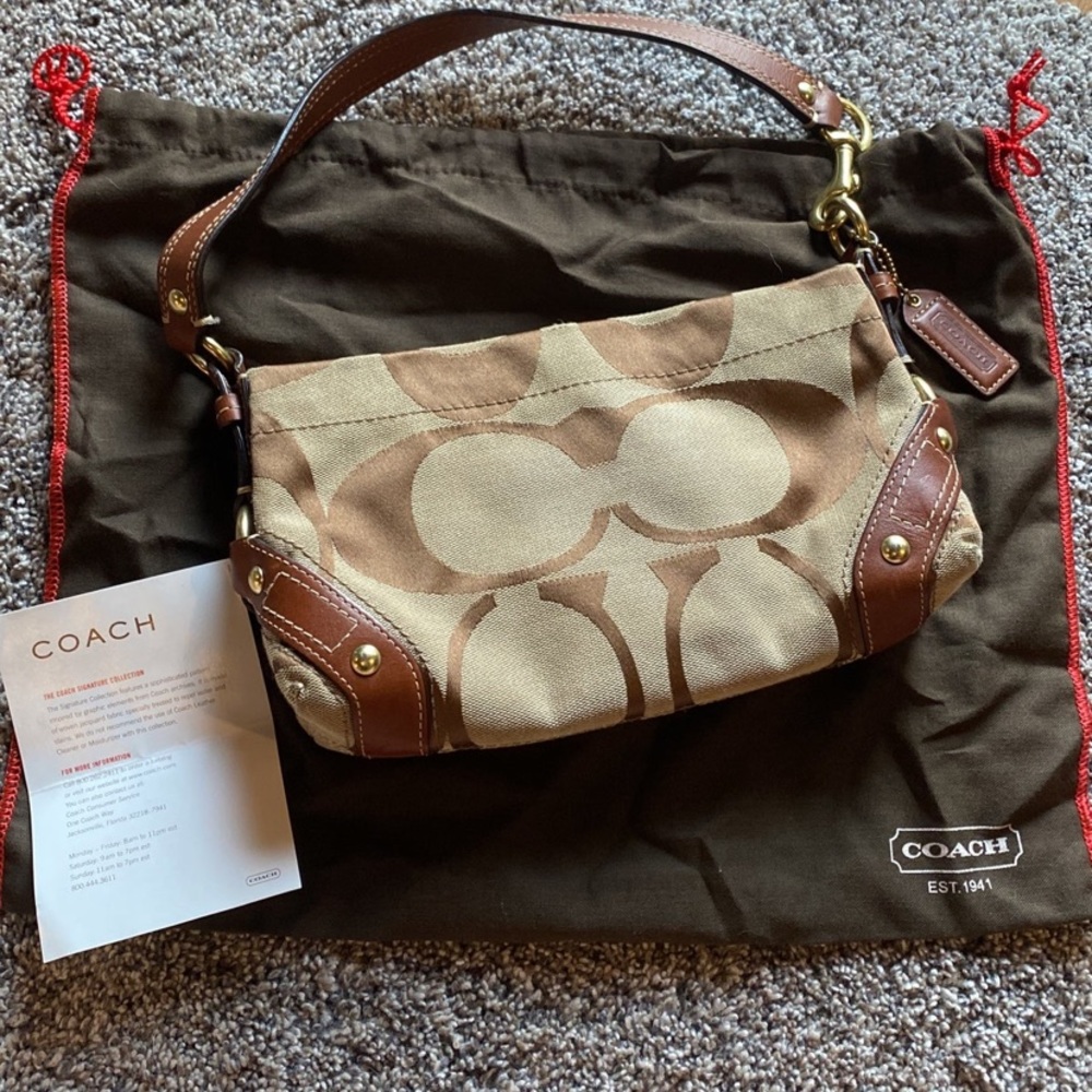 authentic coach leather handbag